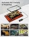 charmshine 8 by 18-inch 25W Reptile Heating Pad Graphene with Temperature Control Reptile Tank Heat Pad Terrarium Under Tank Heater Mat for Snake Lizard Hermit Crab Reptiles Turtle Thermostat
