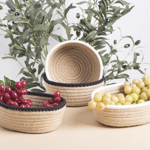 Panier de rangement coton, mallette tressée organisation maison