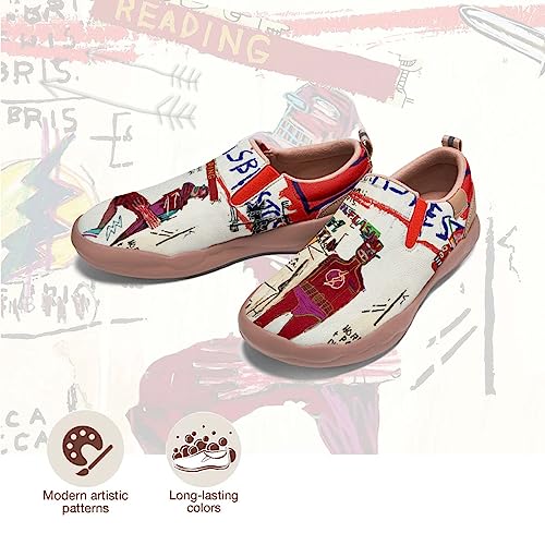 Men's Graffiti Shoes Slip On Casual Walking Travel Painted Loafers Lightweight Comfort Sneakers2