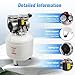 750W 40L Air Compressor, 110V Portable Electric Vertical Air Compressors Ultra Quiet Oilless Compressor Auto Drain Valve Tool with Oil-Water Separator & Solenoid Valve for Experiments Beauty