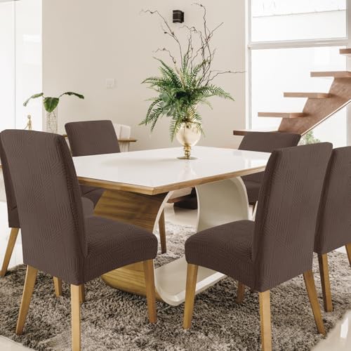 Ystyle Stretch Stuhlhussen 4er Set, Stuhlbezug Elastisch Abnehmbarer Waschbarer, Stuhlbezüge Chair Cover Langlebig Universal… – Ansicht 3
