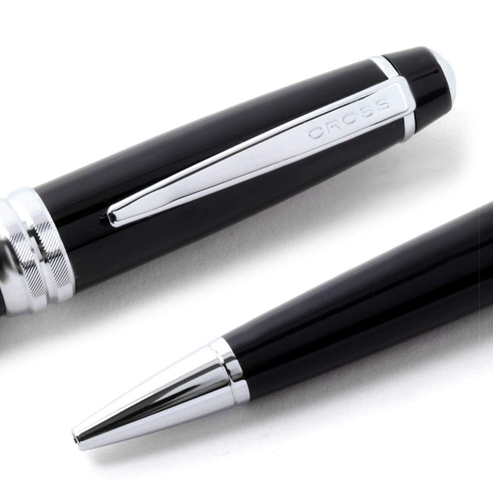Stylo à bille personnalisé avec gravure incluse - Stylo à bille Cross Bailey - Cadeau noir