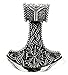Kiss of Leather Anhänger Thorshammer aus 925 Sterling Silber Nr. 347