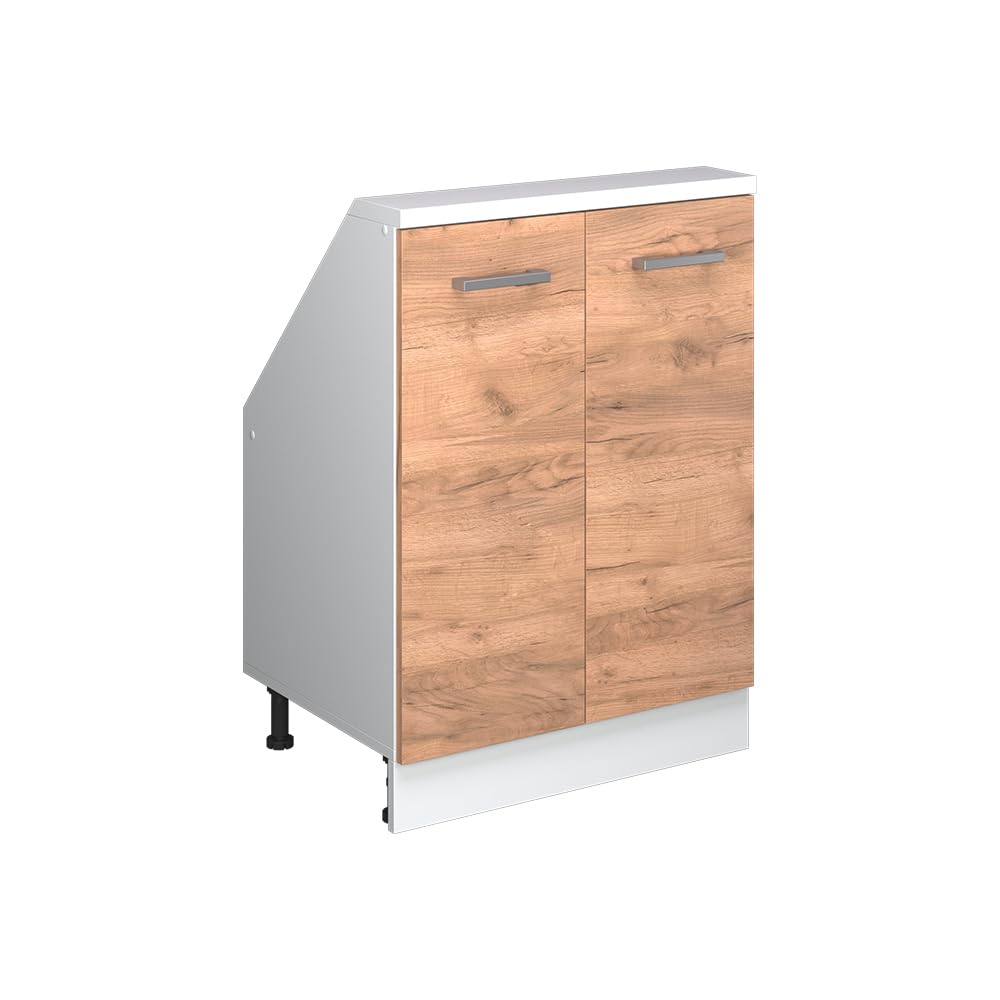 Vicco Kitchen sloped ceiling cabinet Raul, Goldkraft oak, 60 cm — image 1