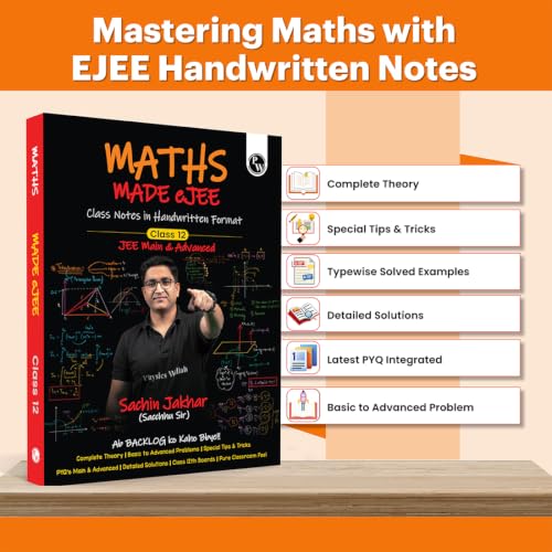Image of PW Maths Made EJEE Class 12 Handwritten Notes By Sachin Jakhar For JEE Main & Advanced Exams | Complete Theory, Basic to Advanced Problems, Special Tricks, PYQ, Detailed Solutions