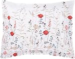 Amazon Basics Ultra-Soft Light-Weight Microfiber Reversible Comforter Bedding Set - Full/Queen, Pink Floral