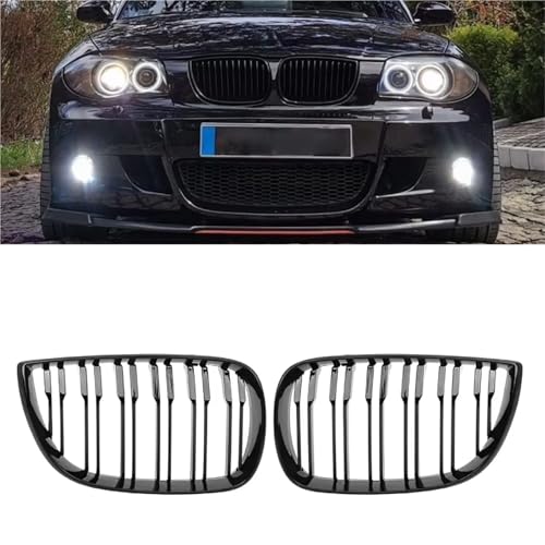 Grille de calandre BMW Série 1 E87 E81 E88 look racing pour rénovation avant - 5