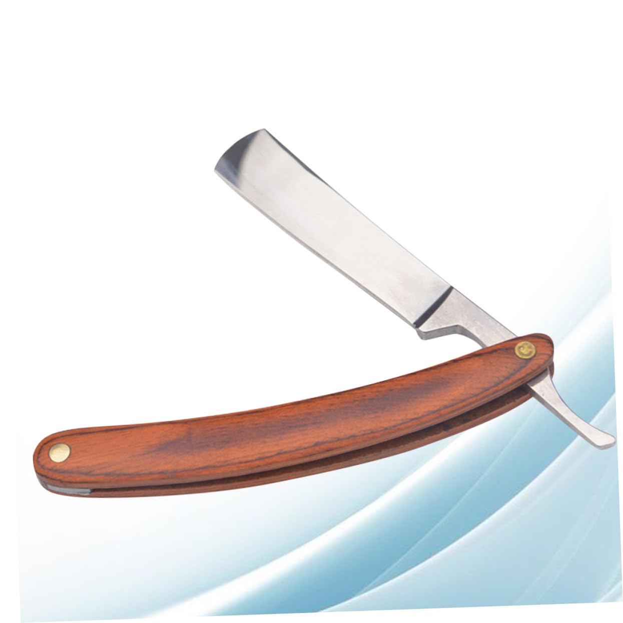 COLLBATH Maquinilla de Afeitar Manual Mango de Madera y Acero Inoxidable Vintage Diseño Antiguo Peso Equilibrado para Afeitado Cómodo y Preciso en Hombres