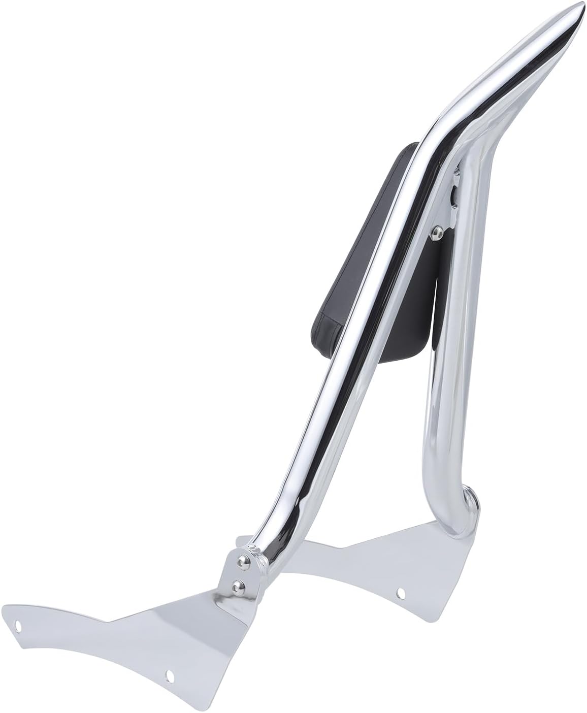 Motorcycle Rear Seat Backrest Sissy Bar Back Rest Compatible with Yamaha V Star XVS 400 650 Classic 1998-2013 for Dragstar 400 650 Classic 1997-2011