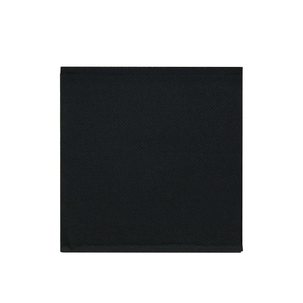 Packnwood Point to Point - Servilleta de papel de seda negra | Servilletas de papel reciclables para mesa de cena | Perfectas para bodas, almuerzos, fiestas y uso diario | L: 8 pulgadas de ancho: 8