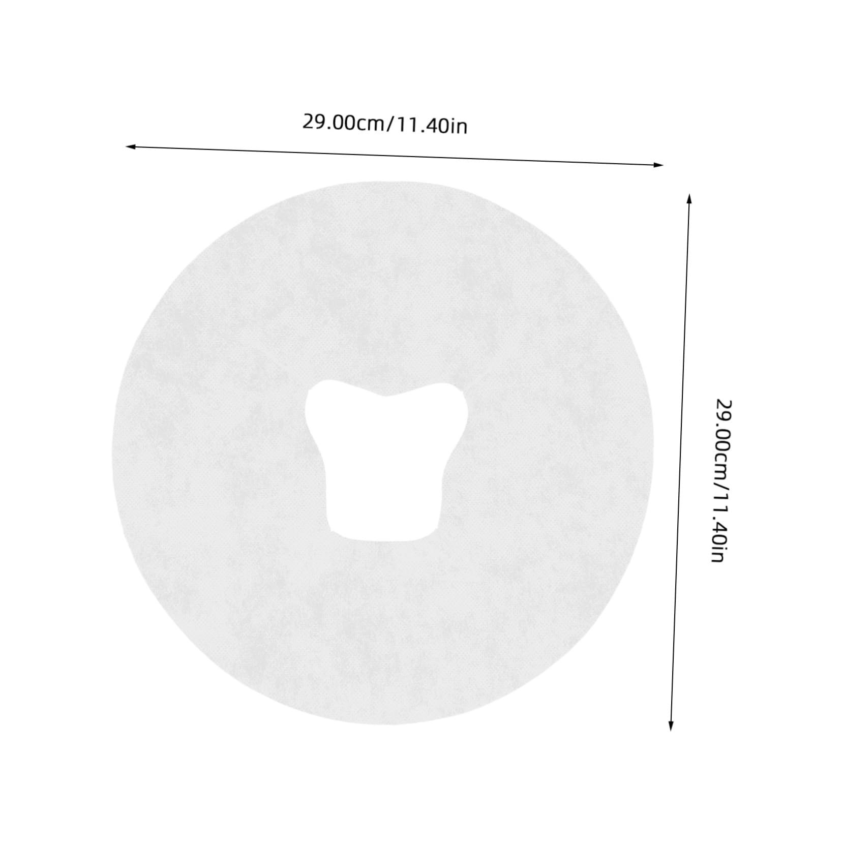 IWOWHERO Pcs Disposable Face Rest Covers Soft Nonwoven Massage Covers Beauty Salon Sheets Headrest Pillow Sheets Spa Massage Equipment