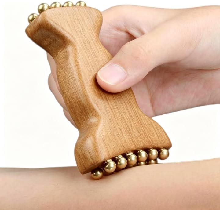 Facial Gua Sha Roller Bead Fascia Lifting Tool Cheek Beauty Massa...
