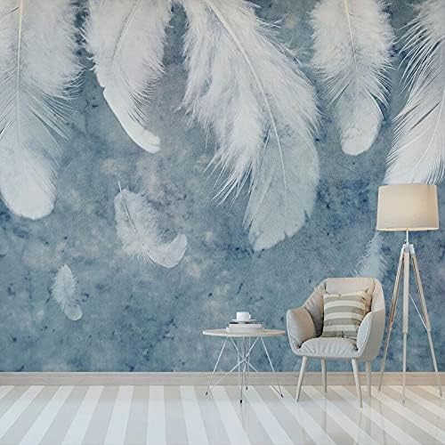 Art mural 3D blanc haut de gamme pour décoration de salon moderne 200cmx140cm