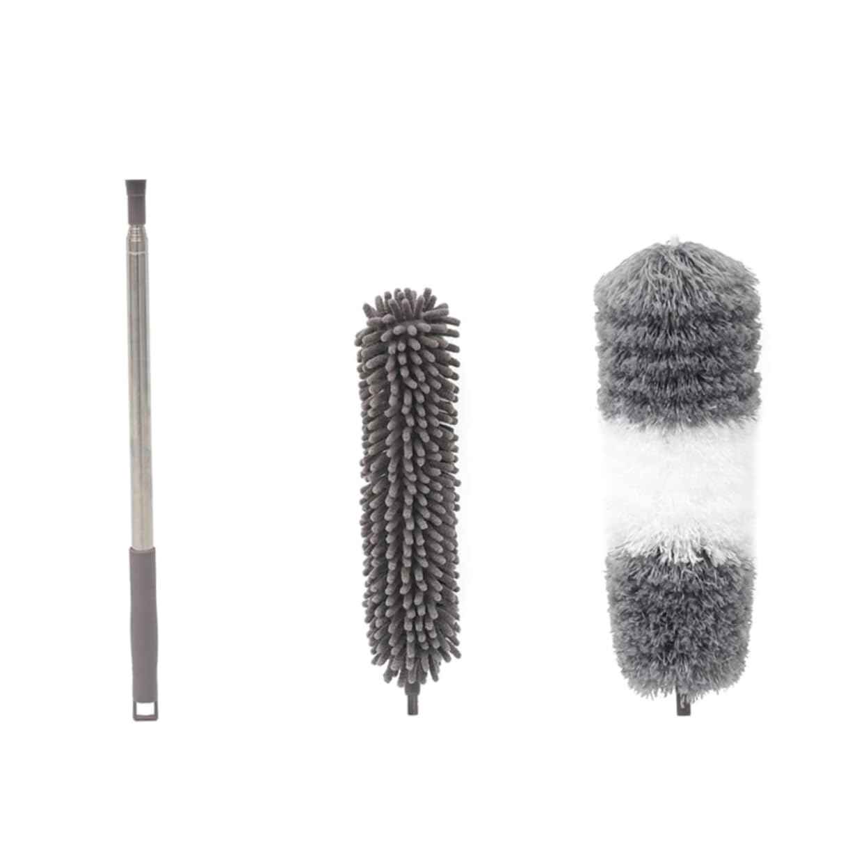 HAWILLOSCH Microfiber Duster Dust Cleaning Brush Extendable Dust Duster Ceiling and Wall Cleaning