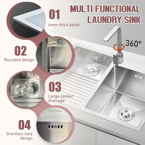 Reviews y listado de Lavabo doble seno que Puedes comprar On-line. 20 Imagen adicional