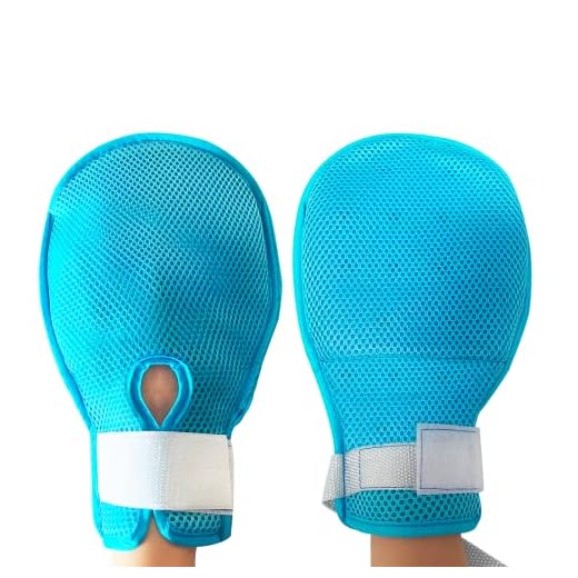 YINJIPIN Dementia gloves elderly to prevent scratching, dementia products for elderly, Dementia mitts For Elderly, To Protect Patients And Caregivers From Harm(2pcs)