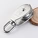 ULTNICE 50mm de acero inoxidable sola rueda giratoria poleas carga 400kg (plata)