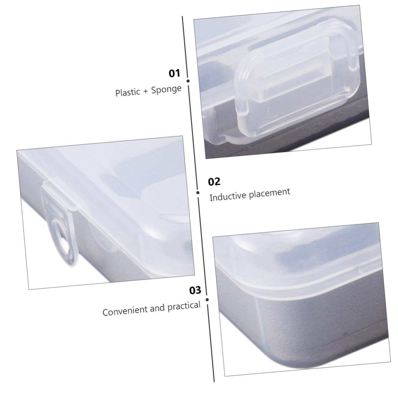 SHINEOFI 3 Pezzi Custodia della Bobina Avvolgitore Cucire Astuccio Organizzatore Titolare di Bobina Piccolo Macchina da Ricamo Scatole Plastica Custodia in Plastica della Bobina Spugna
