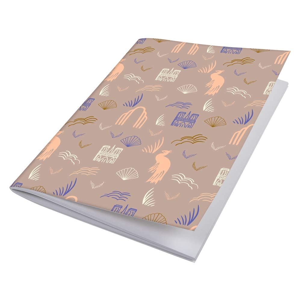 Lalo 75505L, A sewn notebook special 100 years 48 pages 14,8x21 cm 90g, bookmark, card cover, Pink Premium French Paper