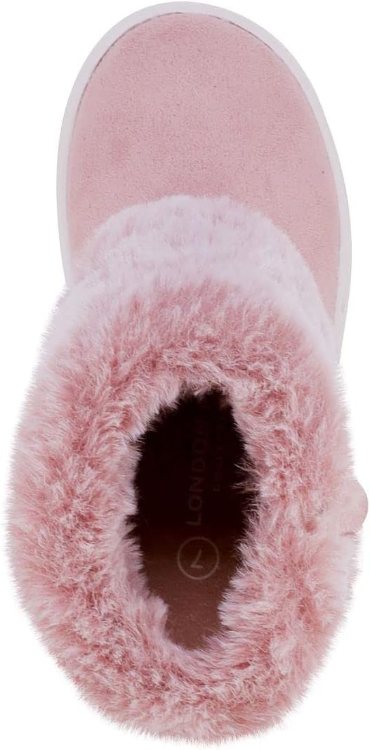 LONDON FOG Girls Toddler Bell Yard Fashion Boot Fur Lined Warm Winter Boots