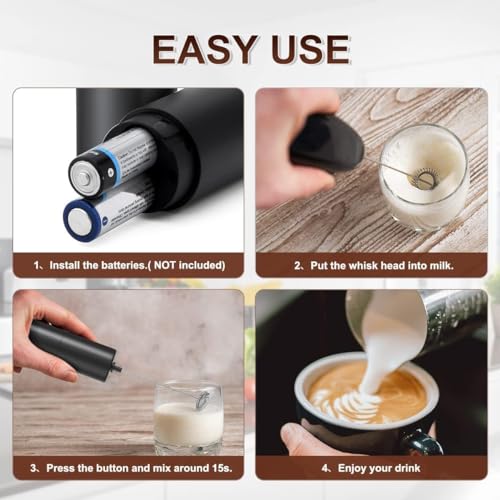 Image of BEYOND BASIC Mini Coffee Milk Egg Beater Electric Foam Hand Blender Mixer Classic Sleek Design Froth Whisker Latte Maker for Milk,Coffee, Beater,Juice,Cafe Latte,Cappuccino (2)