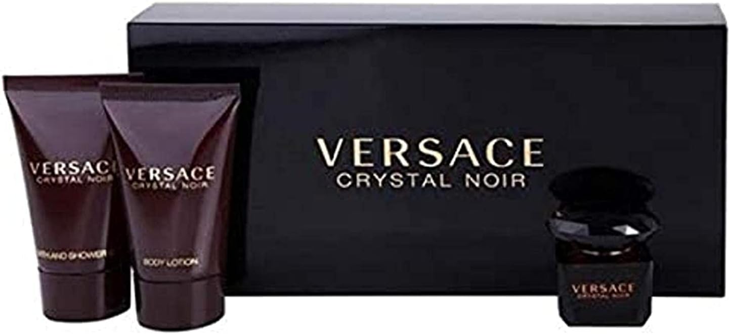 Perfume - Versace Crystal Noir - perfumes for women, 3 Pieces Mini Set