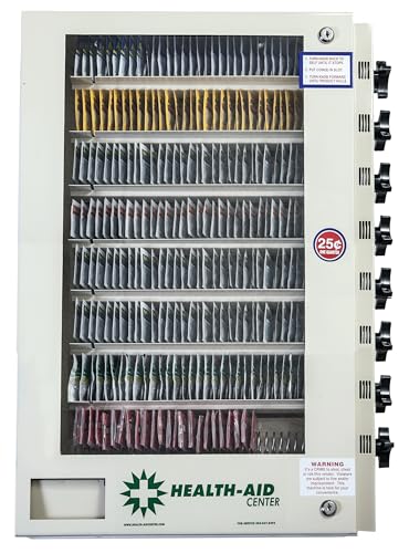 Health Aid® 8 Eight Select Medicine Vending Machine (Patent Pending) Proudly Made INUSA!