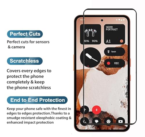 Image of HD Tempered Glass Screen Protector Compatible for CMF Phone 2 5G, 2 Pro 5G with Edge to Edge coverage and Easy Installation kit
