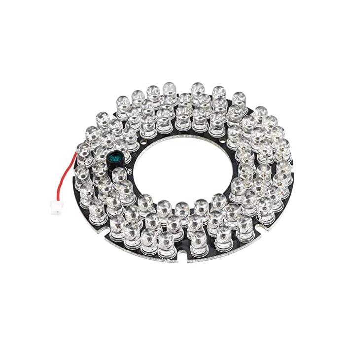 Buy KFidFran 72 LEDs 850nm IR Infrared Board 45 Degree Round Plate IR