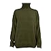 Reooly Hombre sin Capucha Hombre Sudadera Cuadros Cuello Alto Mujer Chimenea de...