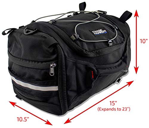 Chase Harper Usa 4250 Deluxe Hide-Away Tail Trunk - Water-Resistant, Tear-Resistant, Industrial Grade Ballistic Nylon With Adjustable Bungee Mounting System For Universal Fit #TOP2