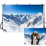 7x5ft Winter Snow Mountain Photography Backdrop White Iceberg Nature Scenery Backdrops Snow Capped Peaks Winter Wonderland Mountain Backdrop Blue Sky Backdrop Photo Shooting Props