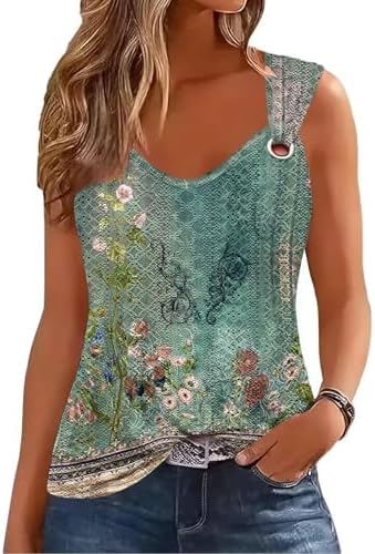 Tanmolo Tank Top Damen Tops Sommer Oberteile Trägershirt | Ärmelloses Blusentop, Spaghettiträger, Jacquard-Mesh, Luftiges Sommertop, Freizeitshirt