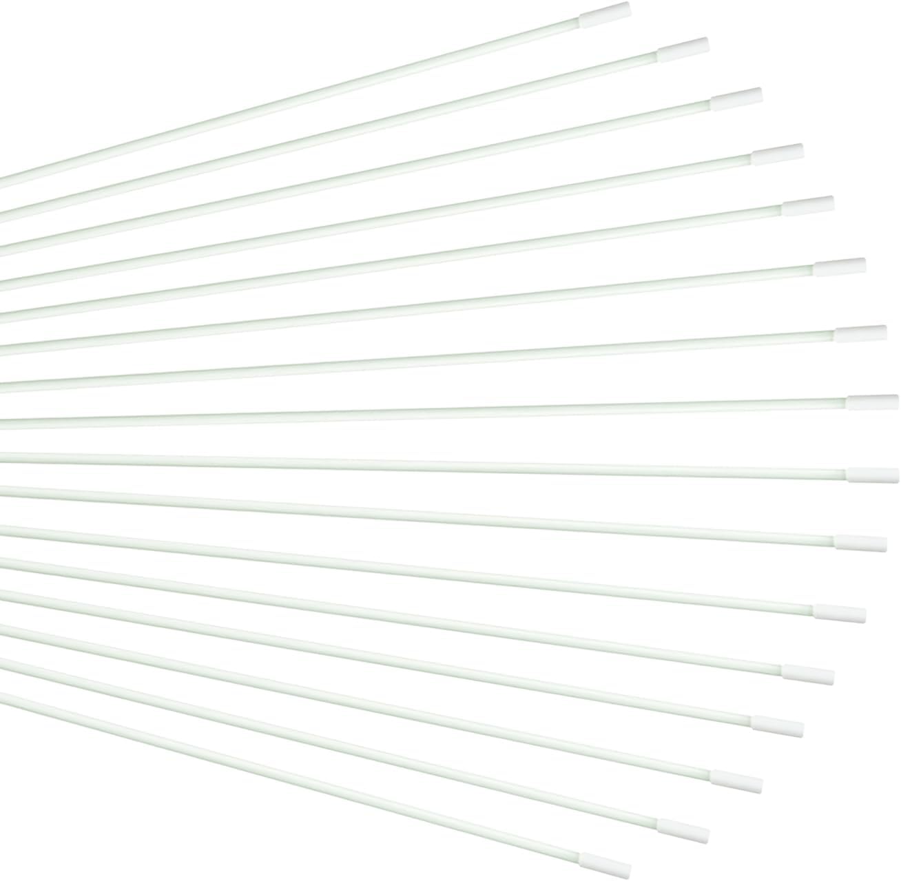 Wuchieal 43.31inch Length Flex rods for worship flags,worship flag rod,praise dance flag flexi-rods,durable Banner pole 1/8 in Thick (16 pieces, 110CM/43.31inch)