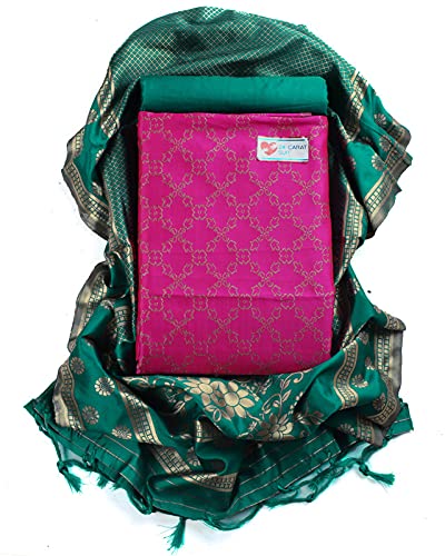 Sun Fashion And Lifestylewoven dress material for women (Jacquard 1; Free Size)