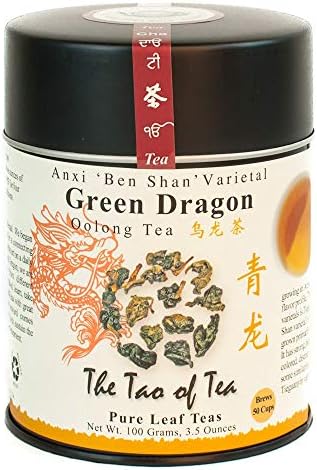 The Tao of Tea, Green Dragon Oolong Tea, Loose Leaf, 3.5 Ounce Tin