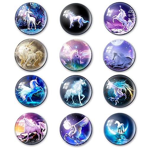Yanse Unicorn Magnets For Fridge,12Pcs Cute Refrigerator Magnets Stickers,Funny Fridge Magnet Shape,Cute Small Tiny Magnet For Kitchen Whiteboard Door Decorative #TOP4