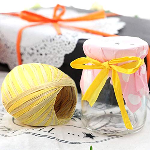 4 Ruoli Nastro di Rafia Colorato Nastro di Rafia