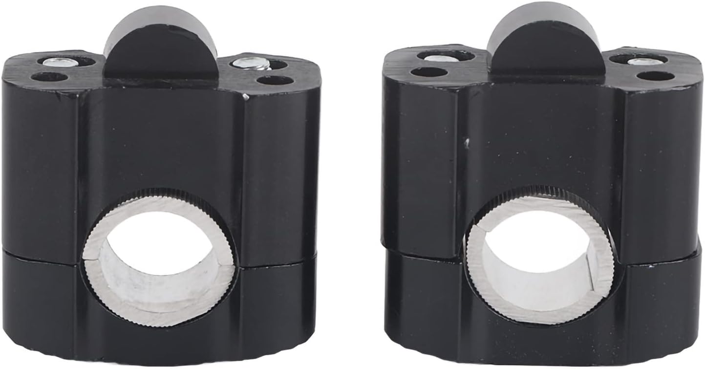 Stop Aluminium 28mm 1 1/8 Kierownica Motocykla Uchwyt Fat Bar Mount Zaciski Riser (Kierownica wytłoczona/czarna)