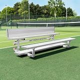 FORZA Heavy-Duty Mobile Bleachers [Optional Backrests] | Aluminum Seating for Sports Events | 2-Tier & 3-Tier...