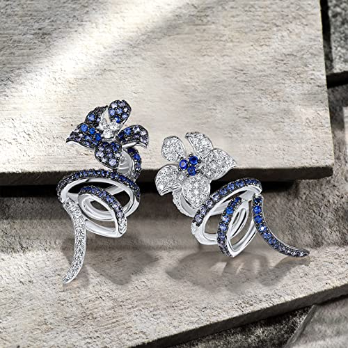 Santuzza 925 Sterling Silver Gemstone Fancy Dangling Stud Earrings for Women3