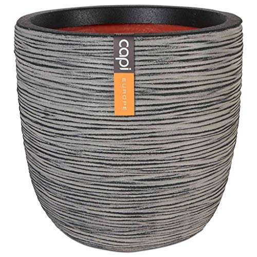 Pflanzgefäß Rib Cullen anthrazit D 35 x H 34 cm Cover