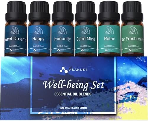 ASAKUKI Essential Oils, Essential Oil for Diffusers for Home, Wel...