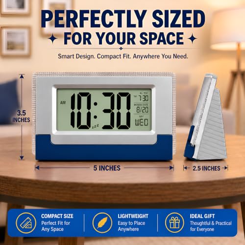 Image of PulGos Digital Alarm Clock| 4 x 5 Inch Mode Changing Sensory Display
