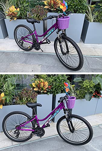 ZUKKA Kids Mini Bike Basket Front Bikes Basket for Children Handlebar Scoooter BMX MTB Bicycle in Purple, standard size - Image 4