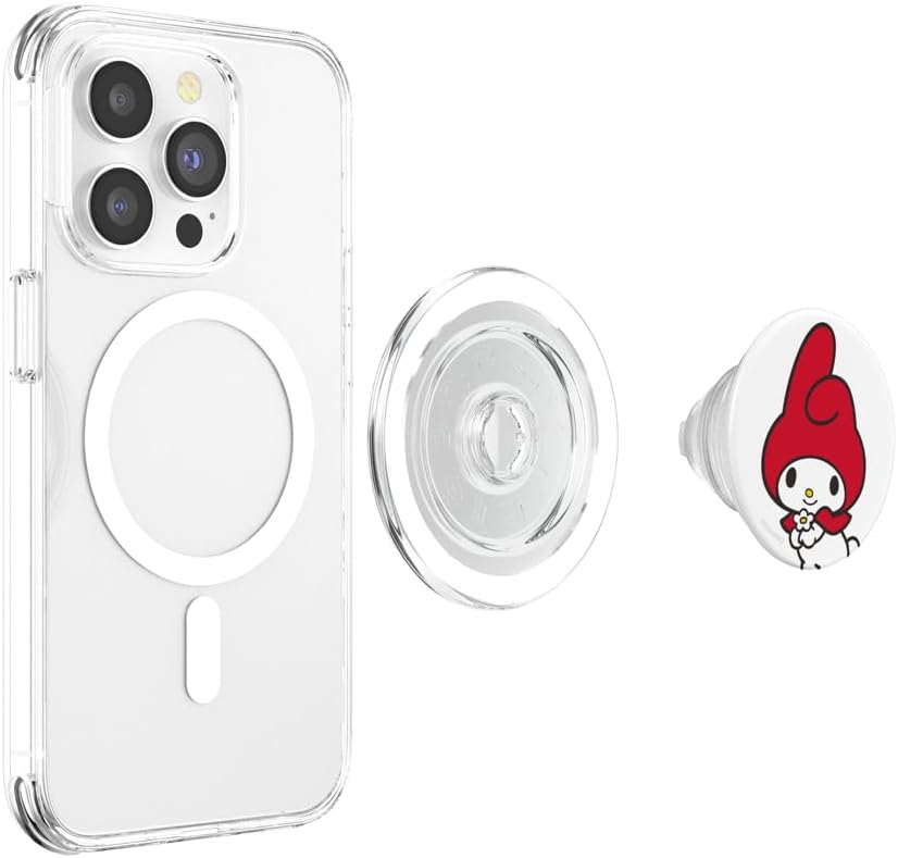 My Melody Flower Power PopSockets Stand for Smartphones and Tablets PopSockets MagSafe PopGrip for iPhone