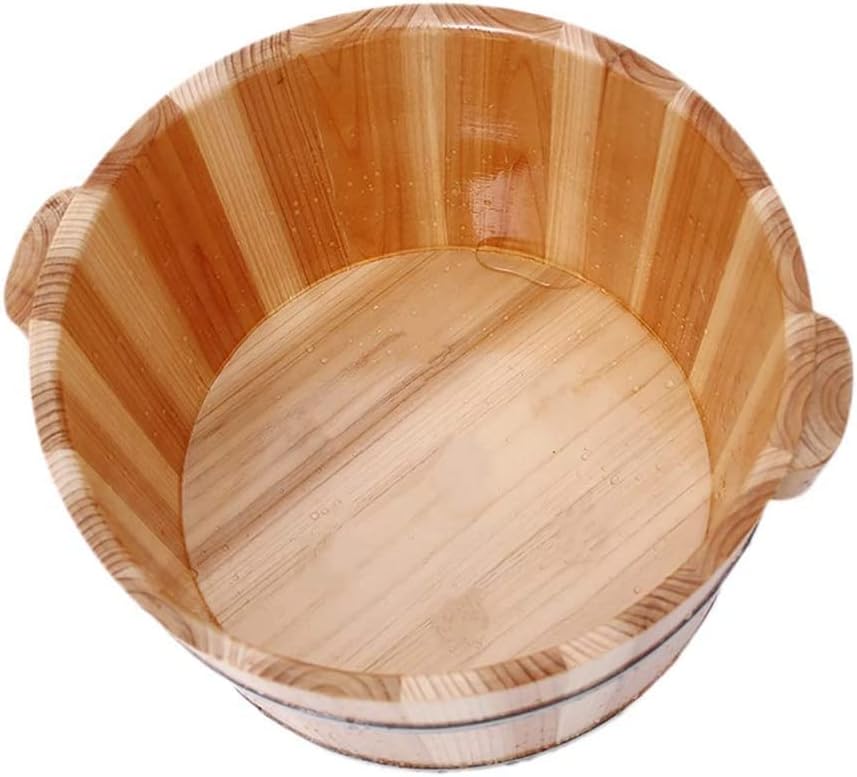 Miniatura 5 de Katzowen Barril de baño de pies, Masaje magnético bañera de pie de madera, Masajeador de baño de spa de pies para el hogar