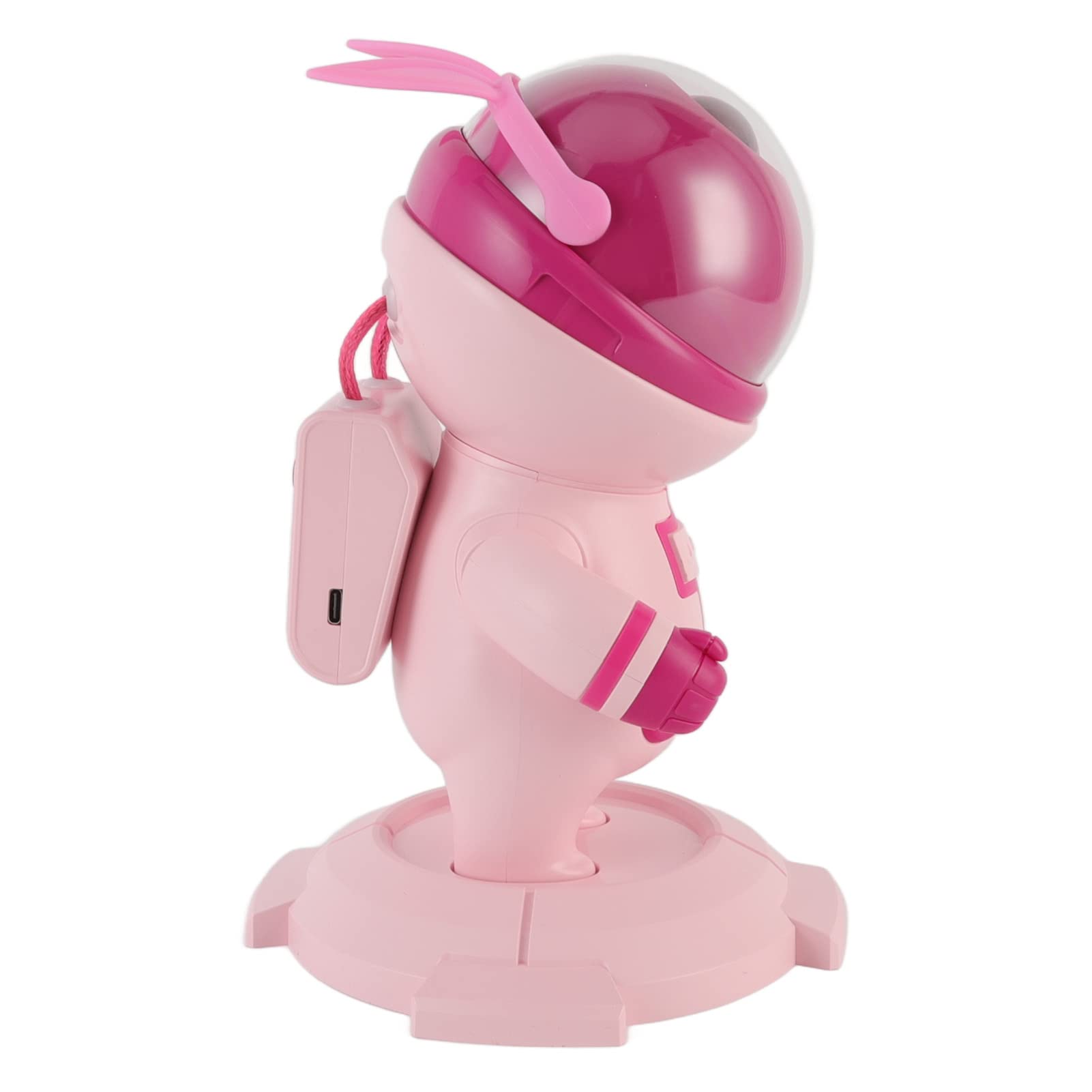EMUKOEP de Luz Nocturna LED de Estrella Precisa, Luz de Proyección RGB Ambiental para Dormitorio Infantil, Lámpara de Astronauta USB (Rosa)