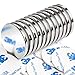 Produktbild 10 Stück 30 x 3 mm Magnete Stark, 8 kg Zug Neodym Magnete Extra Stark, Magnete Selbstklebend Stark, Kühlschrankmagnete, Starke Magnete für Magnettafel, Seltenerdmagnete mit doppelseitigem Klebstoff