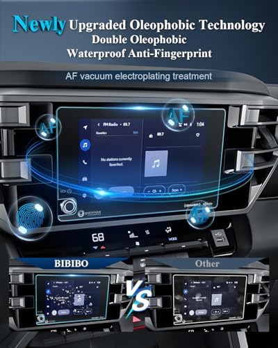 BIBIBO Matte Anti-Glare for 2025 2026 Toyota Tundra Screen Protector 2022-2025 2026 Toyota Tundra (SR/SR5)/2023-2026 Sequoia 8" Tempered Glass Lessen Fingerprints 2026 Tundra Trucks Accessories — view 2